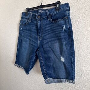Hollister denim shorts size 33 skinny denim shorts 9” epic flex